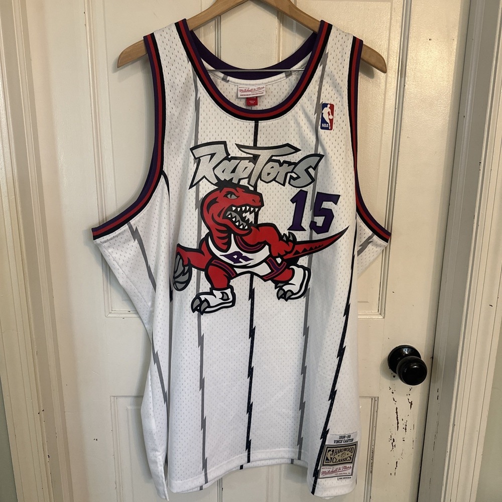 VINCE CARTER  NBA Jersey  Toronto Raptors  MENS  3XL MITCHELL & NESS  WHITE